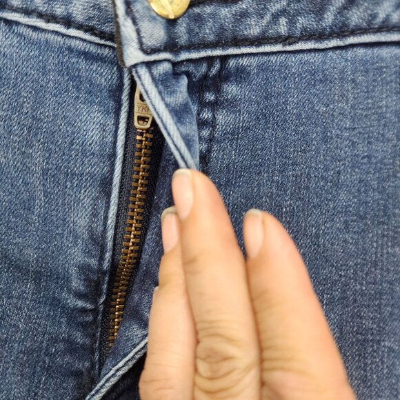 Lane Bryant Jeans Womens 18 Blue Stretch High Rise Skinny *GUC* - Picture 2 of 15